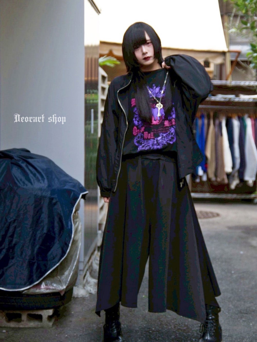 Deorart,ディオラート,Tシャツ,長袖,ロンT,ゴスパン,Y2K,V系,ヴィジュアル系,地雷系,パンクロック,emo,rock,fashion