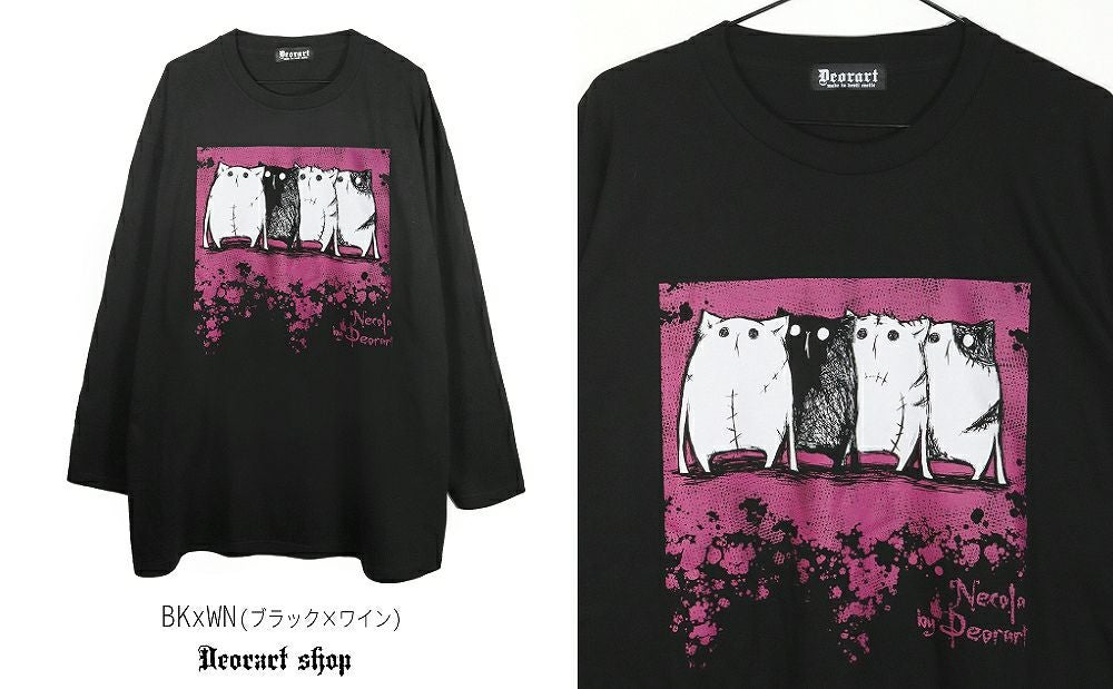Deorart,ディオラート,Tシャツ,長袖,ロンT,ゴスパン,Y2K,V系,ヴィジュアル系,地雷系,パンクロック,emo,rock,fashion