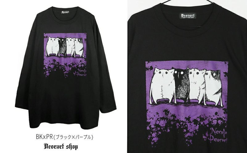 Deorart,ディオラート,Tシャツ,長袖,ロンT,ゴスパン,Y2K,V系,ヴィジュアル系,地雷系,パンクロック,emo,rock,fashion