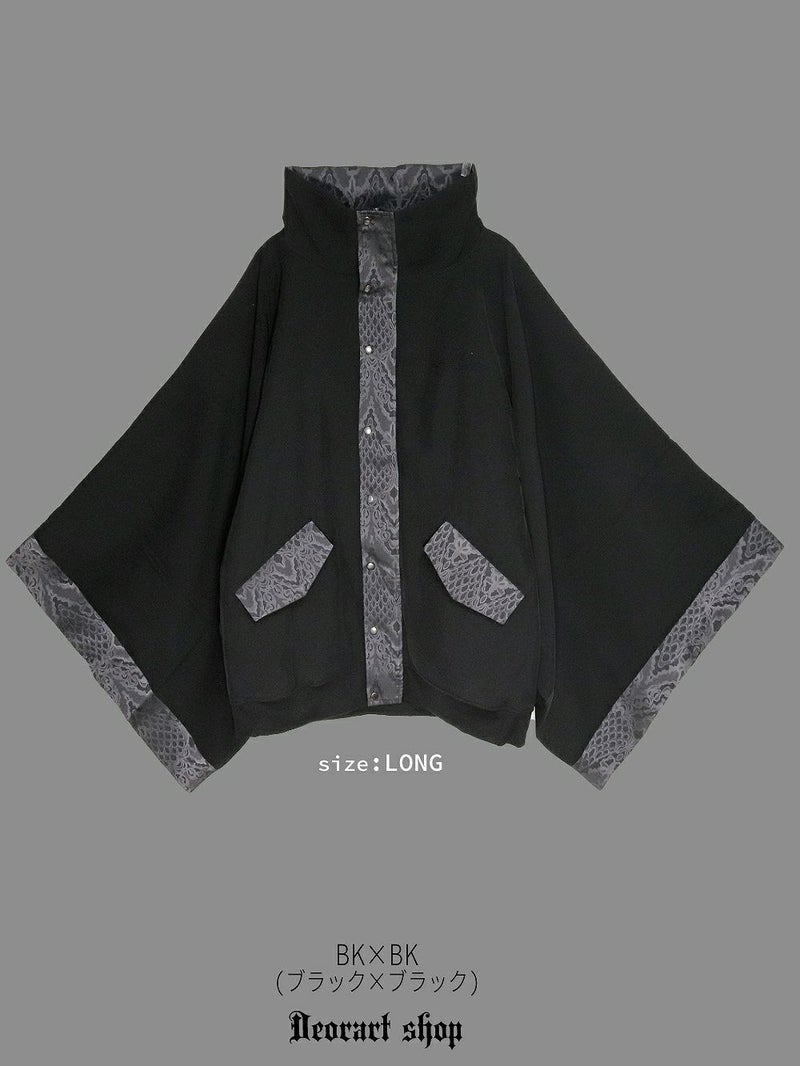 Deorart,ディオラート,冬コート,アウター,V系,ヴィジュアル系,ホスト,バンド,着物袖,和装,トンビコート,忍,コート,暁,ジャケット,振袖,妖怪妖怪,通販, Y2K,Vkei,anime,goth,emo,fashion,japan,kimono,ninjya,akatsuki,naruto,geisha,,Jrock