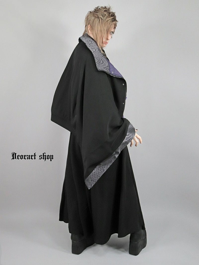Deorart,ディオラート,冬コート,アウター,V系,ヴィジュアル系,ホスト,バンド,着物袖,和装,トンビコート,忍,コート,暁,ジャケット,振袖,妖怪妖怪,通販, Y2K,Vkei,anime,goth,emo,fashion,japan,kimono,ninjya,akatsuki,naruto,geisha,,Jrock