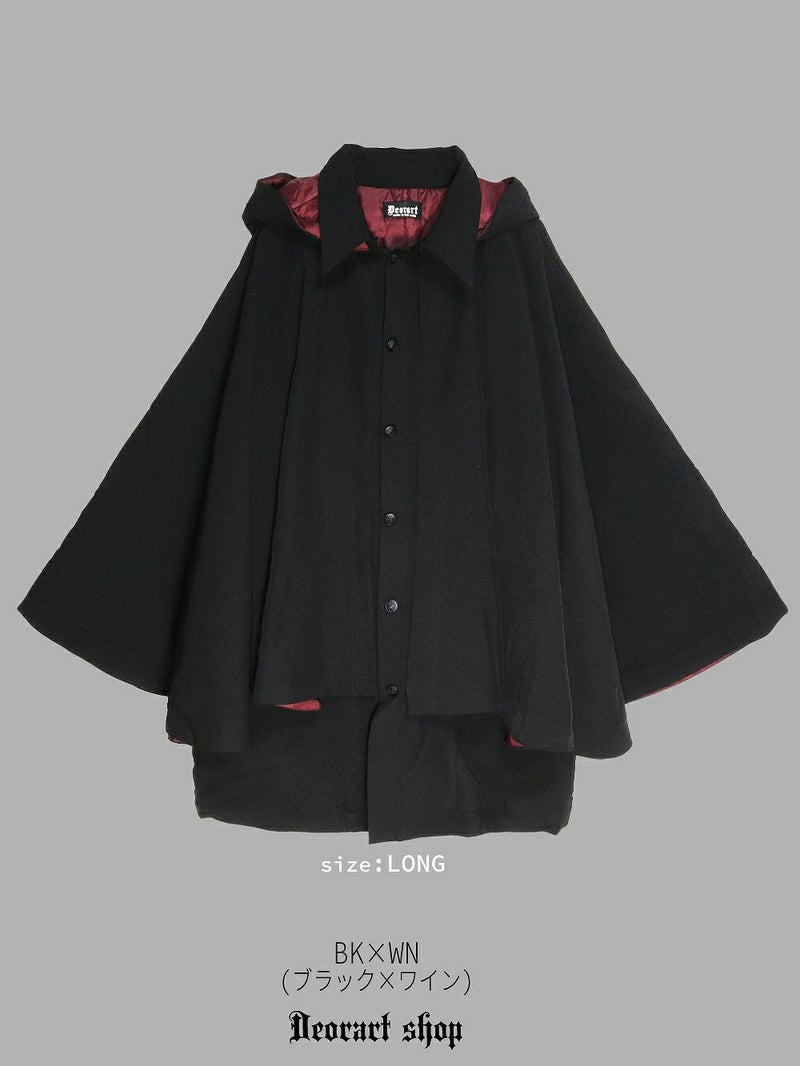 Deorart,ディオラート,冬コート,アウター,V系,ヴィジュアル系,ホスト,バンド,着物袖,和装,トンビコート,神父,エクソシスト,ジャケット,吸血鬼,ヴァンパイア,通販, Y2K,Vkei,anime,goth,emo,fashion,japan,kimono,ninjya,geisha,,Jrock
