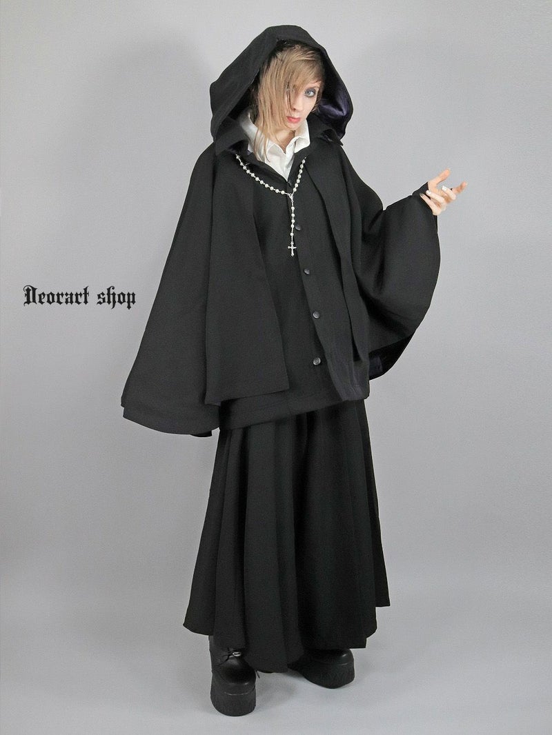 Deorart,ディオラート,冬コート,アウター,V系,ヴィジュアル系,ホスト,バンド,着物袖,和装,トンビコート,神父,エクソシスト,ジャケット,吸血鬼,ヴァンパイア,通販, Y2K,Vkei,anime,goth,emo,fashion,japan,kimono,ninjya,geisha,,Jrock