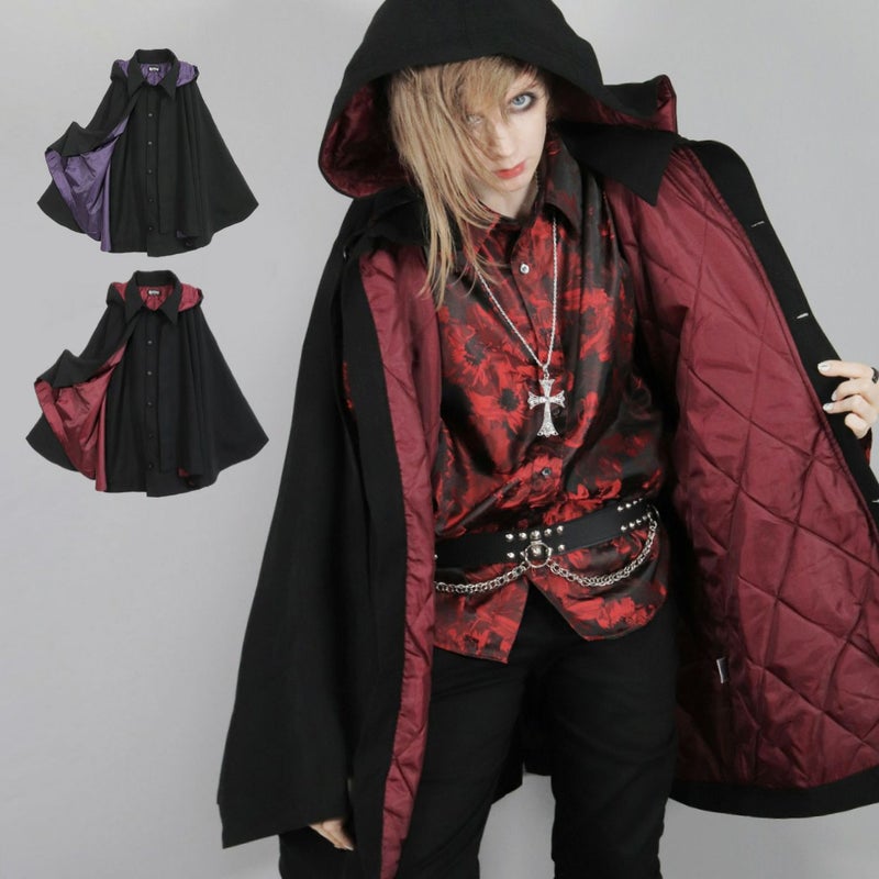 Deorart,ディオラート,冬コート,アウター,V系,ヴィジュアル系,ホスト,バンド,着物袖,和装,トンビコート,神父,エクソシスト,ジャケット,吸血鬼,ヴァンパイア,通販, Y2K,Vkei,anime,goth,emo,fashion,japan,kimono,ninjya,geisha,,Jrock