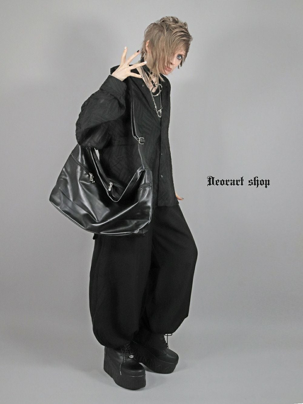 BY3064 ジップデザイン フェイクレザー ショルダーバッグ | Deorart shop