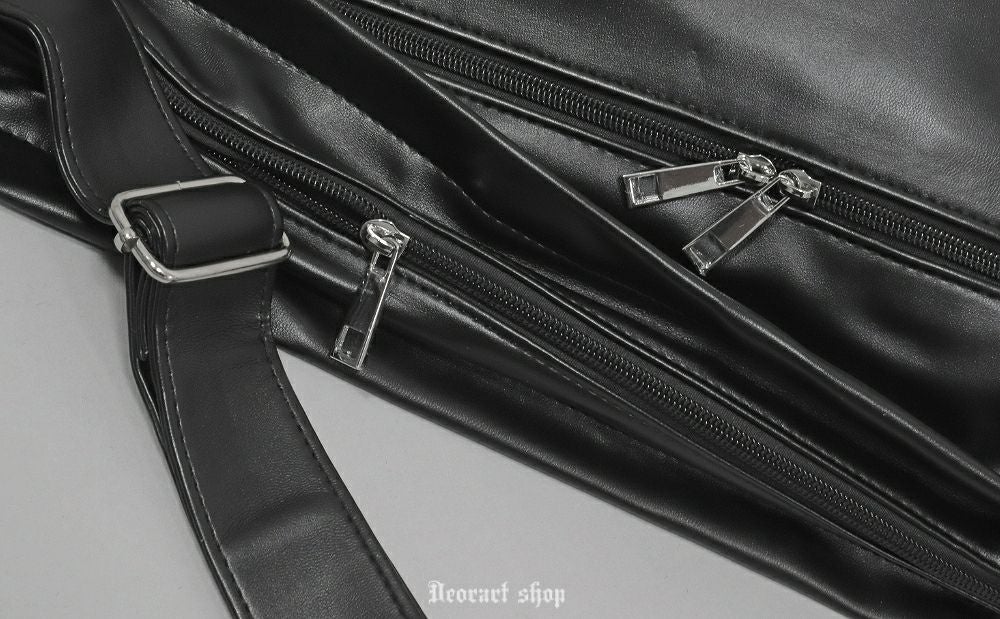 BY3064 ジップデザイン フェイクレザー ショルダーバッグ | Deorart shop