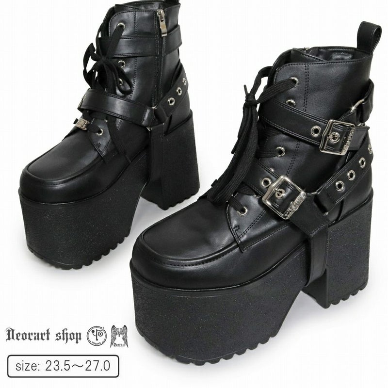 Deorart,ディオラート,厚底ブーツ,ブーツ,原宿系ファッション,ベルト付,通販,20代,30代,40代,V系ファッション,秋冬,レディース,メンズ