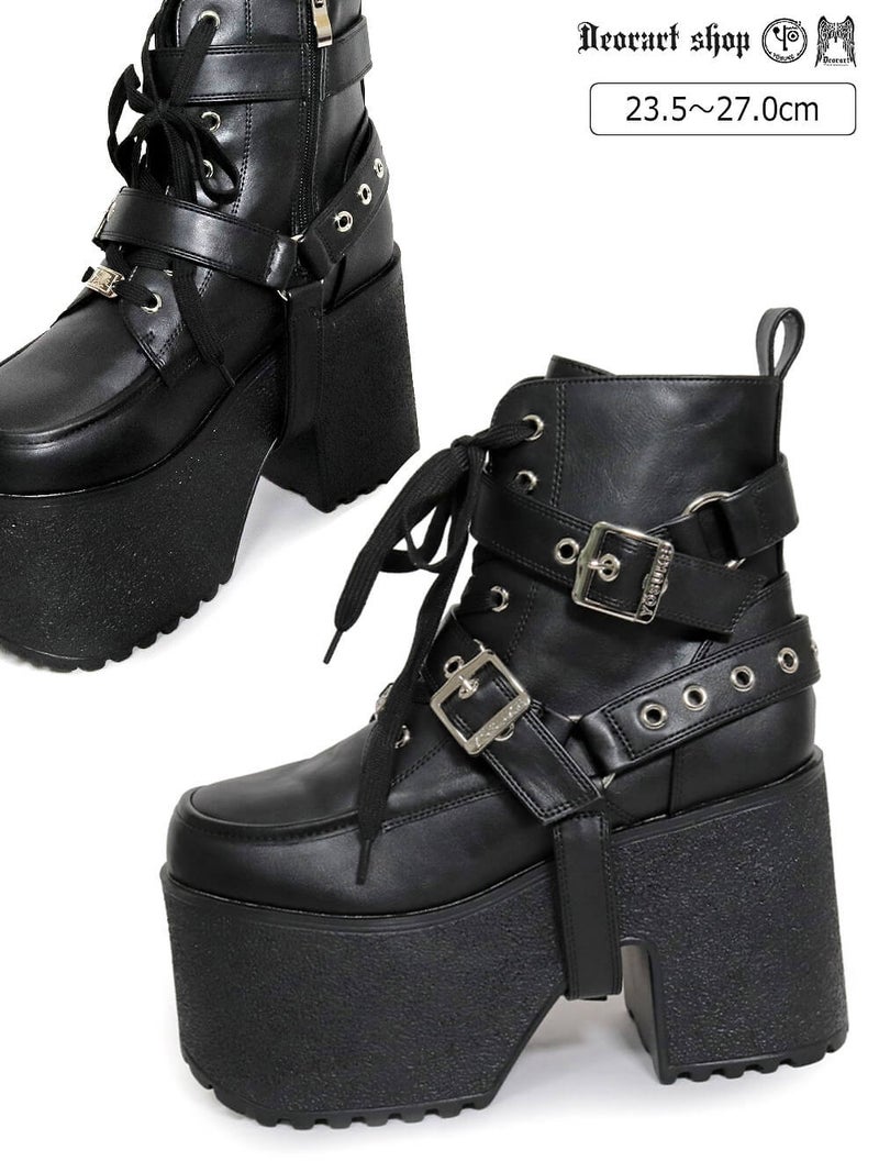 Deorart,ディオラート,厚底ブーツ,ブーツ,原宿系ファッション,ベルト付,通販,20代,30代,40代,V系ファッション,秋冬,レディース,メンズ