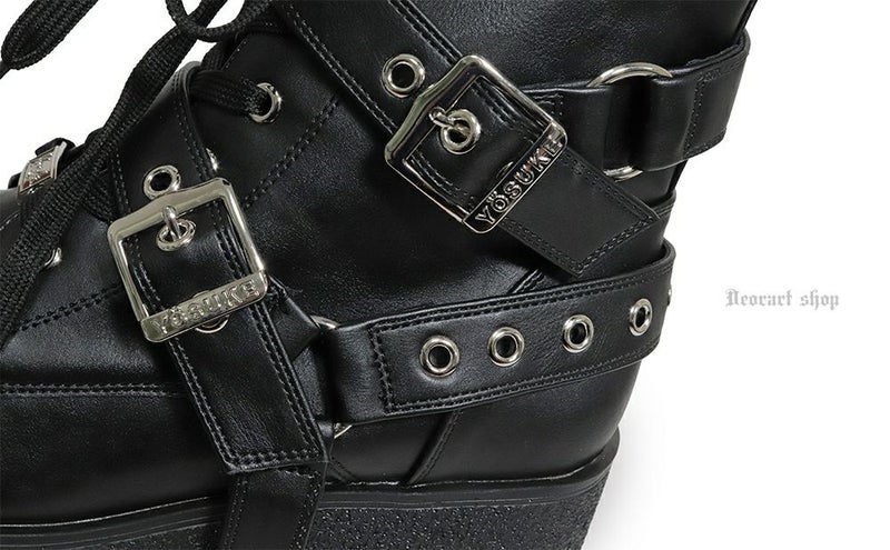 Deorart,ディオラート,厚底ブーツ,ブーツ,原宿系ファッション,ベルト付,通販,20代,30代,40代,V系ファッション,秋冬,レディース,メンズ