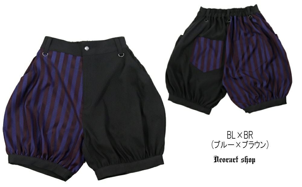 Deorart,ディオラート,V系,ストライプ,ホラー,地雷系,執事風ギャルソン,マント,王子,カボチャパンツ,ドロワーズ,バルーンショートパンツ,ショートパンツ,中世,セットアップ,V系,ヴィジュアル系,コーデ,ホスト,コンカフェ,ライブ,ファッション,ダンス衣装,メンズ,レディス,男装