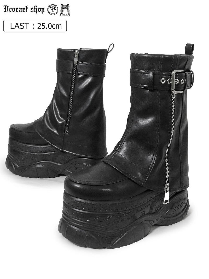 Deorart,ディオラート,靴,厚底,yosuke,カバー付きブーツ,レッグカバー,ベルト付き,ブーツ,Y2K,ゴシック,ファッション,ロングブーツ,大きいサイズ,丈夫,歩きやすい,シューズ,通販,原宿系,地雷系,バンギャ,