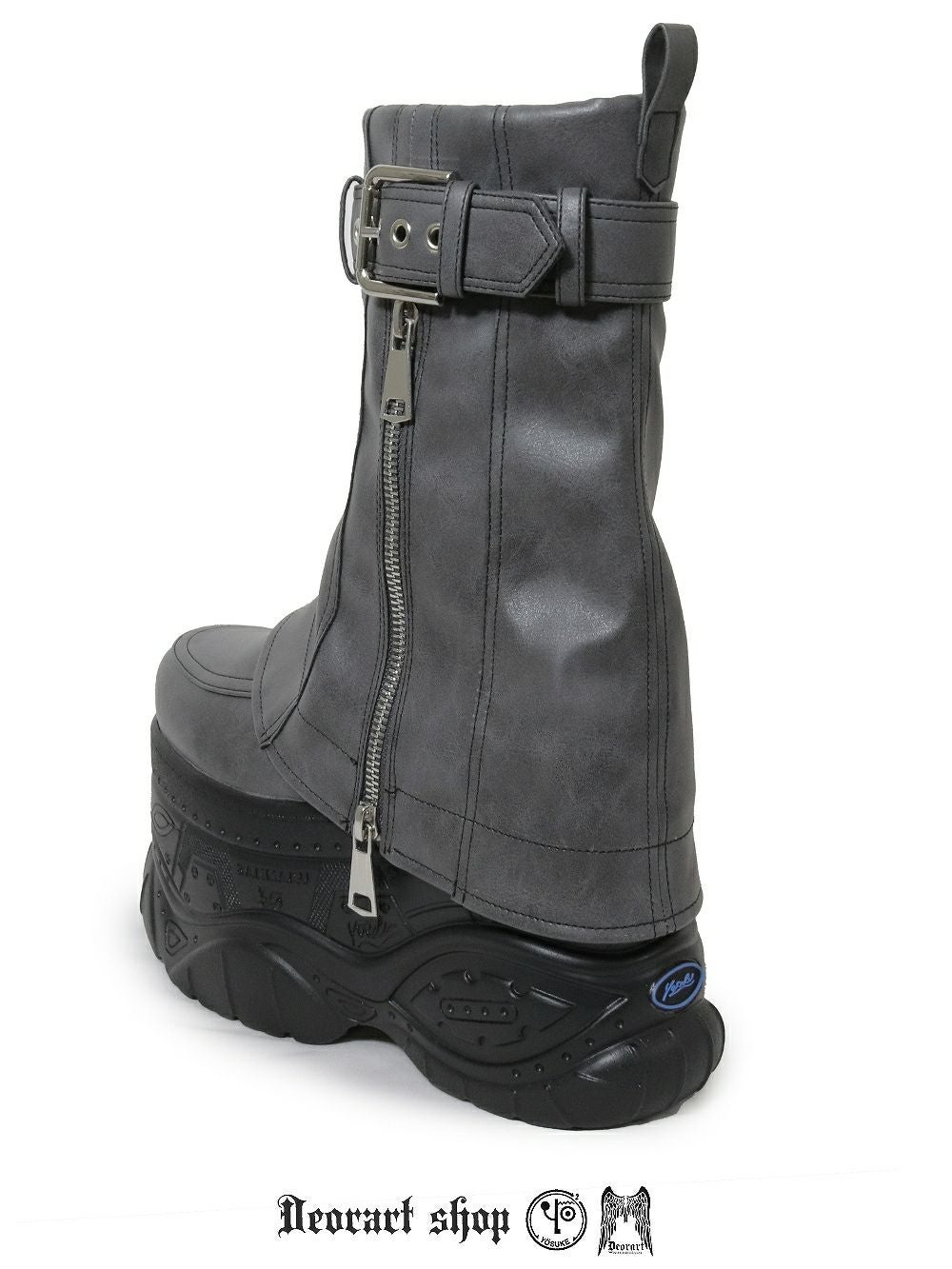 Deorart,ディオラート,靴,厚底,yosuke,カバー付きブーツ,レッグカバー,ベルト付き,ブーツ,Y2K,ゴシック,ファッション,ロングブーツ,大きいサイズ,丈夫,歩きやすい,シューズ,通販,原宿系,地雷系,バンギャ,