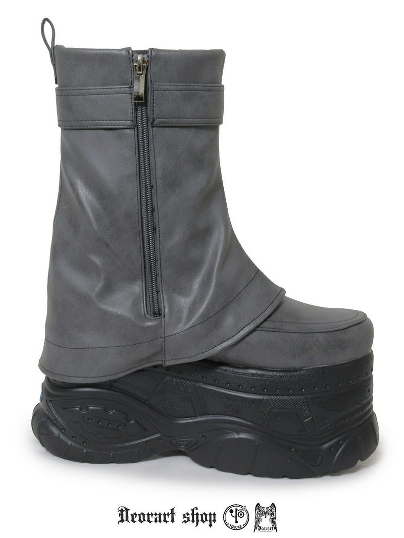 Deorart,ディオラート,靴,厚底,yosuke,カバー付きブーツ,レッグカバー,ベルト付き,ブーツ,Y2K,ゴシック,ファッション,ロングブーツ,大きいサイズ,丈夫,歩きやすい,シューズ,通販,原宿系,地雷系,バンギャ,