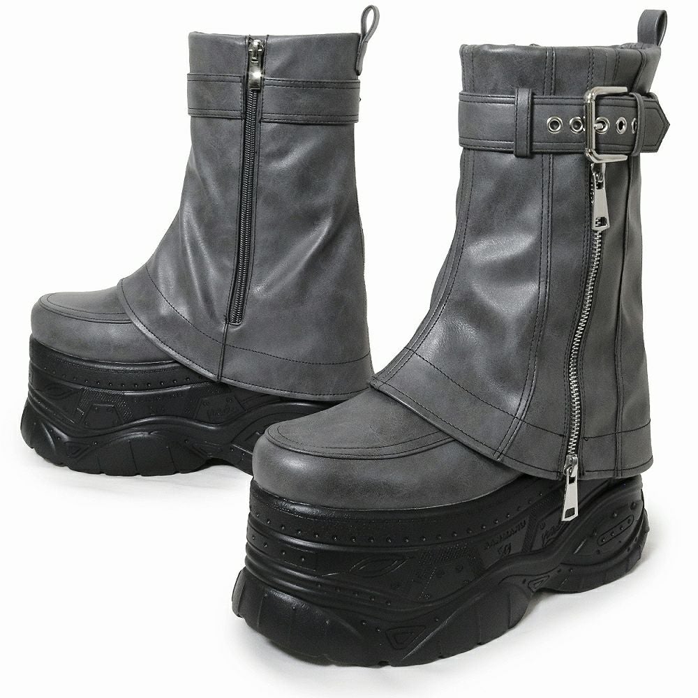 Deorart,ディオラート,靴,厚底,yosuke,カバー付きブーツ,レッグカバー,ベルト付き,ブーツ,Y2K,ゴシック,ファッション,ロングブーツ,大きいサイズ,丈夫,歩きやすい,シューズ,通販,原宿系,地雷系,バンギャ,