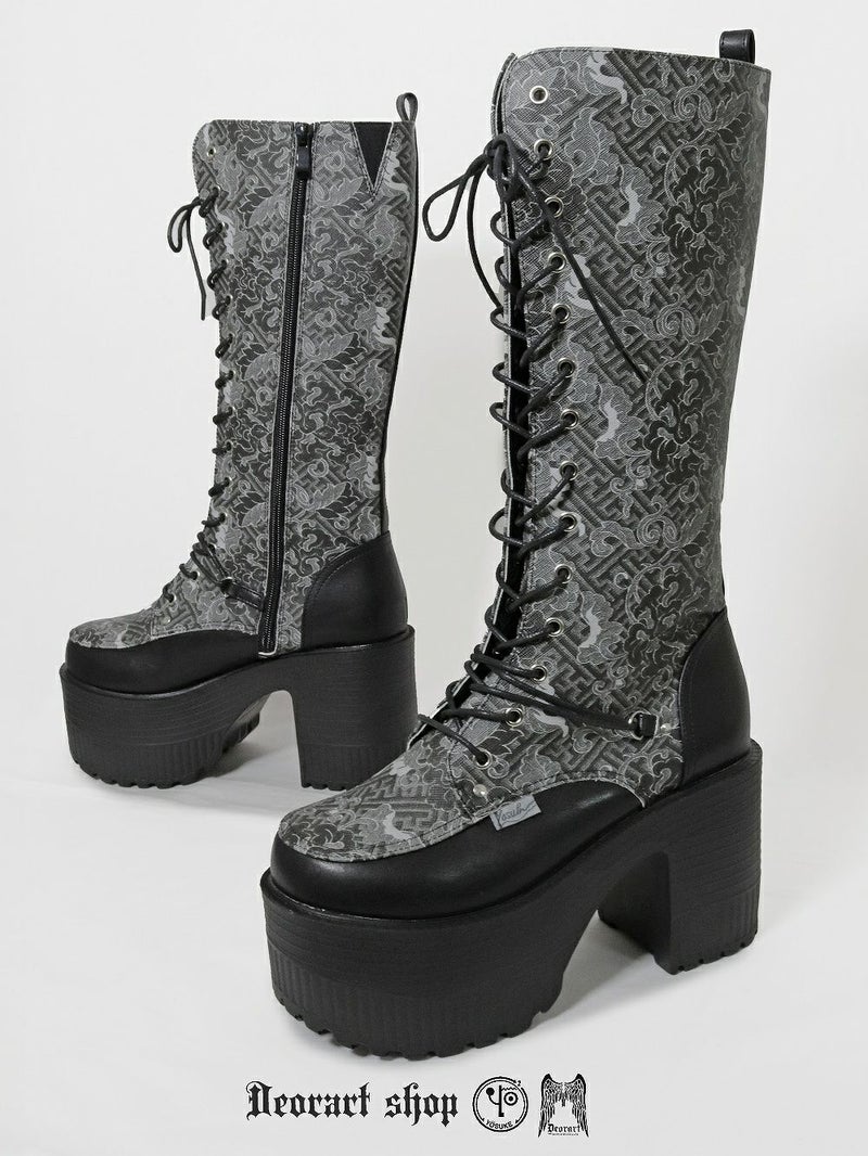 Deorart,ディオラート,靴,厚底,yosuke,中華柄,チャイナ柄,ゴシック,ファッション,ロングブーツ,大きいサイズ,丈夫,歩きやすい,シューズ,通販,原宿系,地雷系,バンギャ,