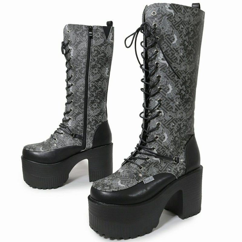 Deorart,ディオラート,靴,厚底,yosuke,中華柄,チャイナ柄,ゴシック,ファッション,ロングブーツ,大きいサイズ,丈夫,歩きやすい,シューズ,通販,原宿系,地雷系,バンギャ,