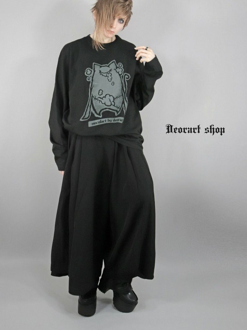 Deorart,ディオラート,necola,necolart,ネコラ,ネコラート,病みかわ,キャラクター,地雷,猫,プリント,イラスト,メンズ,レディス,ビッグT,大きいサイズ,オーバーサイズ,Tシャツ,ロンT,通販,ブランド
