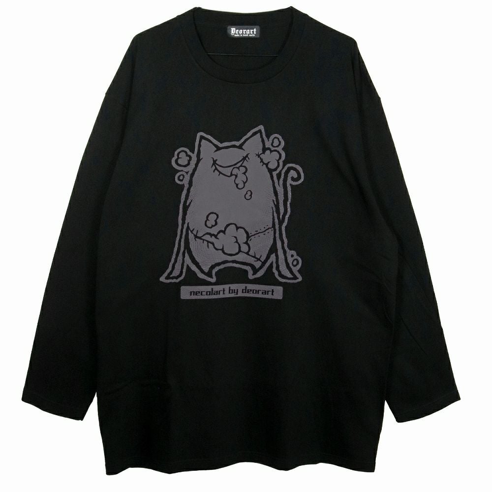 Deorart,ディオラート,necola,necolart,ネコラ,ネコラート,病みかわ,キャラクター,地雷,猫,プリント,イラスト,メンズ,レディス,ビッグT,大きいサイズ,オーバーサイズ,Tシャツ,ロンT,通販,ブランド