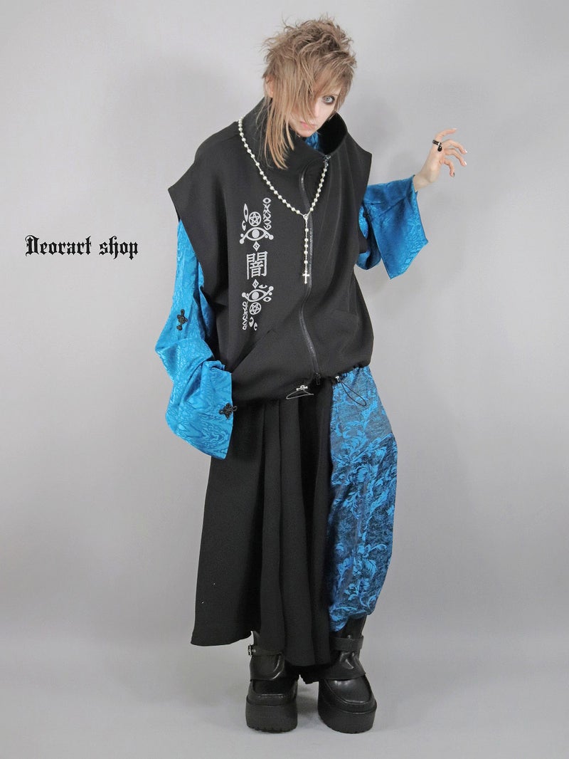 Deorart,ディオラート,地雷系,猫耳,ネコ,猫柄,サイバー,サイバーパンク,妖怪,和装,ホラー,着物,振袖,闇,漢字,原宿系,ジャージ,V系,emo,punk,rock,harajyuku,メンズ,レディース,オーバーサイズ,大きいサイズ,ゴシック,モード,ファッション,服,通販