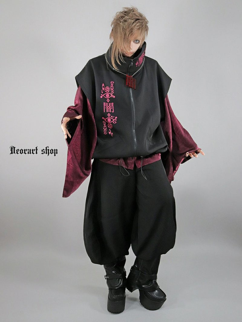 Deorart,ディオラート,地雷系,猫耳,ネコ,猫柄,サイバー,サイバーパンク,妖怪,和装,ホラー,着物,振袖,闇,漢字,原宿系,ジャージ,V系,emo,punk,rock,harajyuku,メンズ,レディース,オーバーサイズ,大きいサイズ,ゴシック,モード,ファッション,服,通販