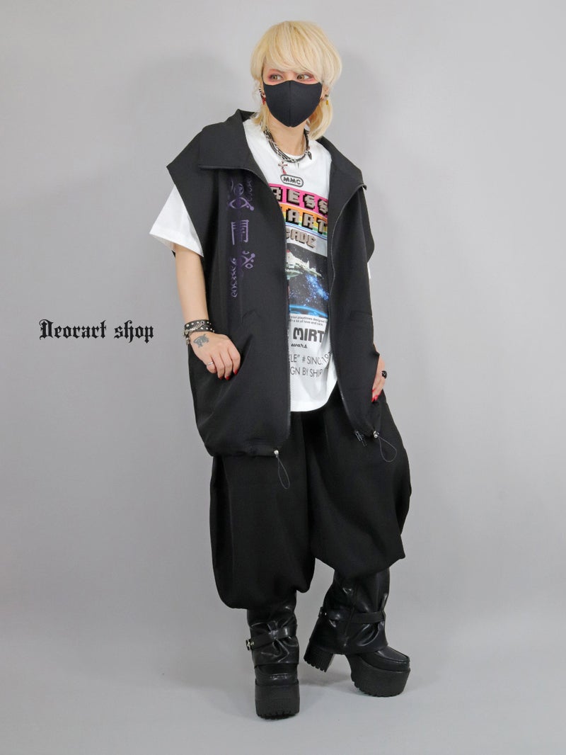 Deorart,ディオラート,地雷系,猫耳,ネコ,猫柄,サイバー,サイバーパンク,妖怪,和装,ホラー,着物,振袖,闇,漢字,原宿系,ジャージ,V系,emo,punk,rock,harajyuku,メンズ,レディース,オーバーサイズ,大きいサイズ,ゴシック,モード,ファッション,服,通販