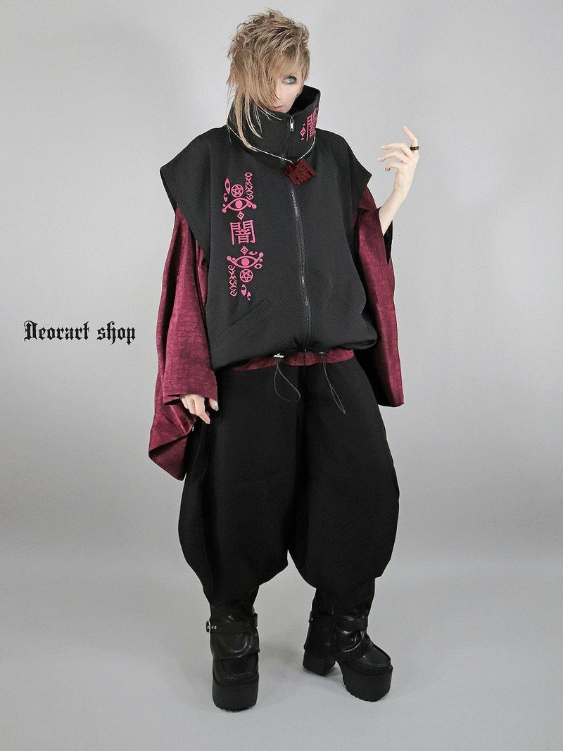Deorart,ディオラート,地雷系,猫耳,ネコ,猫柄,サイバー,サイバーパンク,妖怪,和装,ホラー,着物,振袖,闇,漢字,原宿系,ジャージ,V系,emo,punk,rock,harajyuku,メンズ,レディース,オーバーサイズ,大きいサイズ,ゴシック,モード,ファッション,服,通販