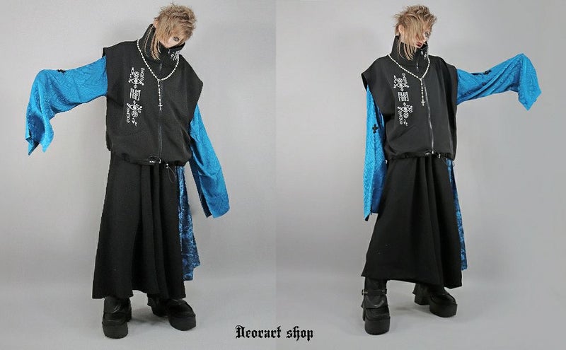 Deorart,ディオラート,地雷系,猫耳,ネコ,猫柄,サイバー,サイバーパンク,妖怪,和装,ホラー,着物,振袖,闇,漢字,原宿系,ジャージ,V系,emo,punk,rock,harajyuku,メンズ,レディース,オーバーサイズ,大きいサイズ,ゴシック,モード,ファッション,服,通販