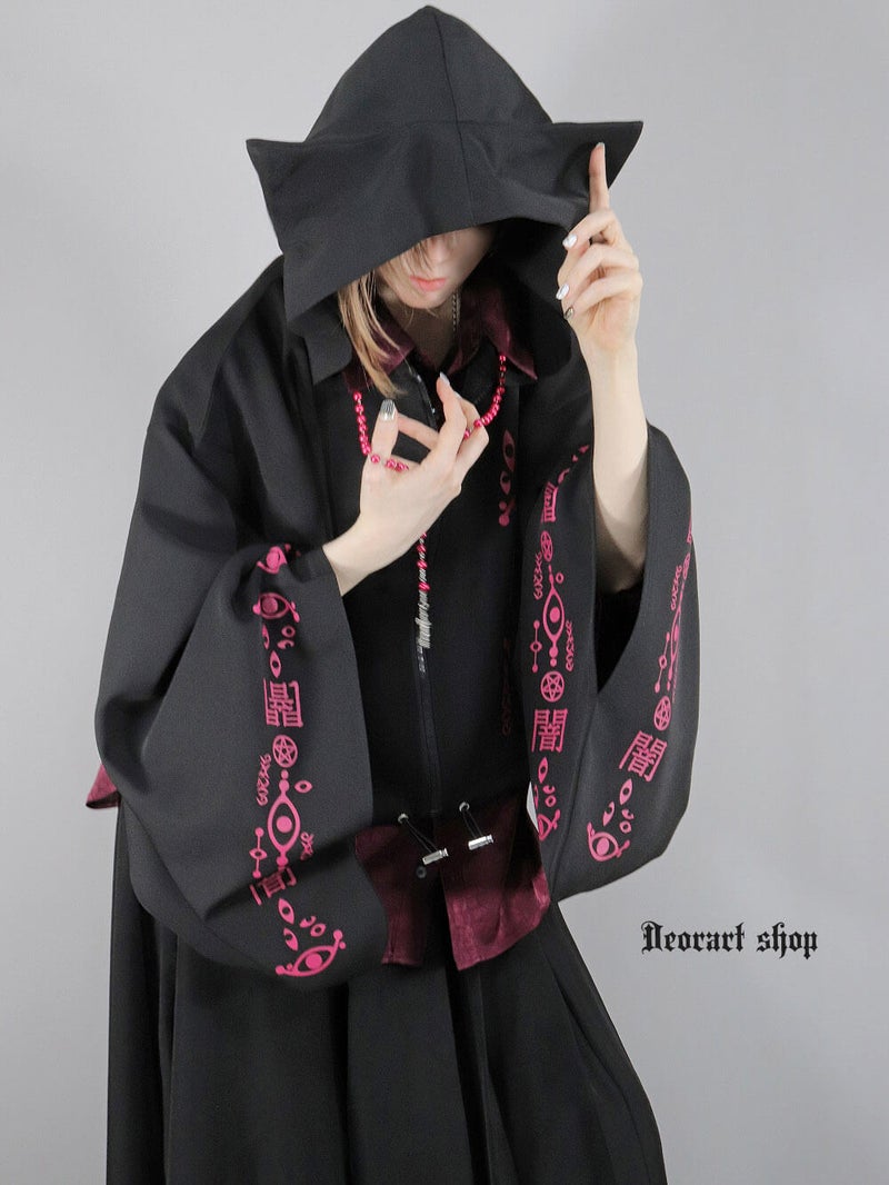 Deorart,ディオラート,地雷系,猫耳,ネコミミ,ケモミミ,パーカー,尻尾,猫柄,サイバー,サイバーパンク,妖怪,和装,ホラー,着物,振袖,闇,漢字,原宿系,ジャージ,V系,emo,punk,rock,harajyuku,メンズ,レディース,オーバーサイズ,大きいサイズ,ゴシック,モード,ファッション,服,通販
