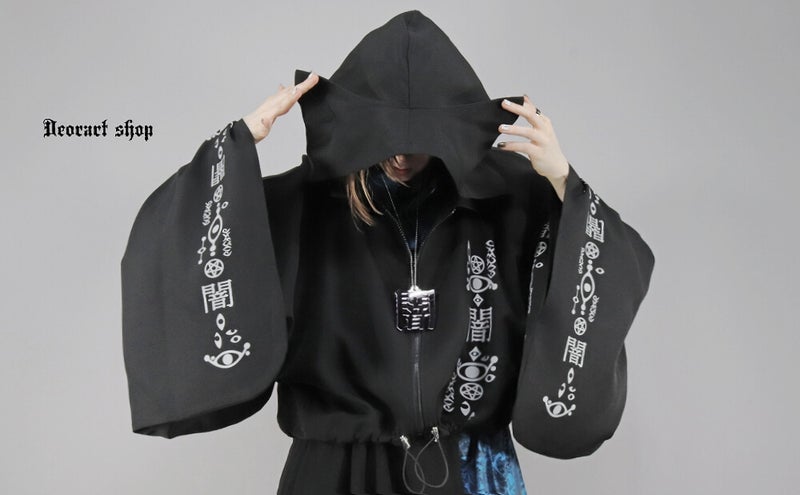 Deorart,ディオラート,地雷系,猫耳,ネコミミ,ケモミミ,パーカー,尻尾,猫柄,サイバー,サイバーパンク,妖怪,和装,ホラー,着物,振袖,闇,漢字,原宿系,ジャージ,V系,emo,punk,rock,harajyuku,メンズ,レディース,オーバーサイズ,大きいサイズ,ゴシック,モード,ファッション,服,通販