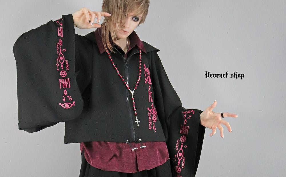 Deorart,ディオラート,地雷系,猫耳,ネコミミ,ケモミミ,パーカー,尻尾,猫柄,サイバー,サイバーパンク,妖怪,和装,ホラー,着物,振袖,闇,漢字,原宿系,ジャージ,V系,emo,punk,rock,harajyuku,メンズ,レディース,オーバーサイズ,大きいサイズ,ゴシック,モード,ファッション,服,通販