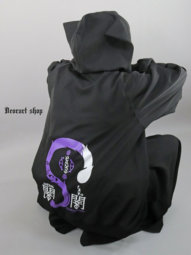 Deorart,ディオラート,地雷系,猫耳,ネコミミ,ケモミミ,パーカー,尻尾,猫柄,サイバー,サイバーパンク,妖怪,和装,ホラー,着物,振袖,闇,漢字,原宿系,ジャージ,V系,emo,punk,rock,harajyuku,メンズ,レディース,オーバーサイズ,大きいサイズ,ゴシック,モード,ファッション,服,通販