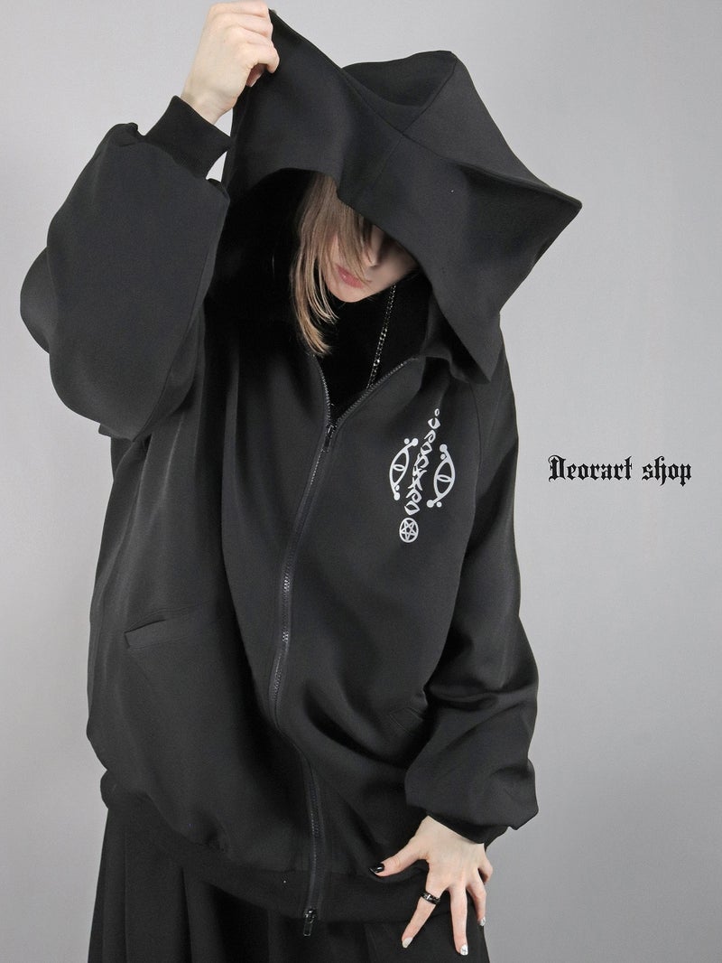 Deorart,ディオラート,地雷系,猫耳,ネコミミ,ケモミミ,パーカー,尻尾,猫柄,サイバー,サイバーパンク,妖怪,和装,ホラー,着物,振袖,闇,漢字,原宿系,ジャージ,V系,emo,punk,rock,harajyuku,メンズ,レディース,オーバーサイズ,大きいサイズ,ゴシック,モード,ファッション,服,通販