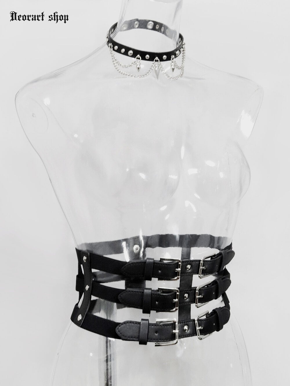 Deorart,ディオラート,モード,ゴシック,ゴスロリ,Y2K,ベルト,太ベルト,コルセット,伸びる,苦しくない,ロリータ,地雷系,バックル,拘束,首輪,人間,ライブ,ファッション,衣装,メンズ,レディス,通販