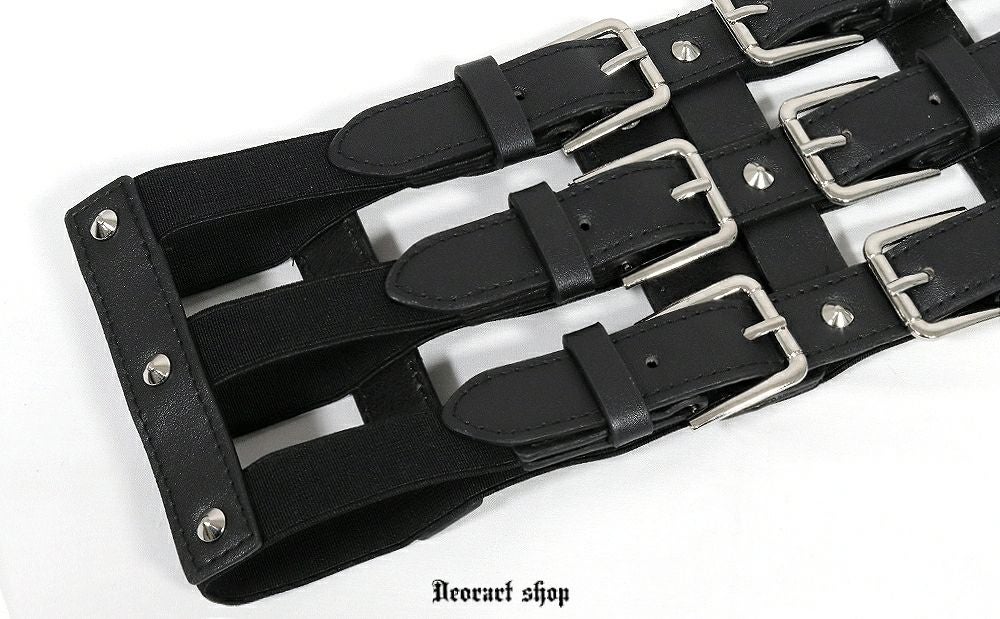 Deorart,ディオラート,モード,ゴシック,ゴスロリ,Y2K,ベルト,太ベルト,コルセット,伸びる,苦しくない,ロリータ,地雷系,バックル,拘束,首輪,人間,ライブ,ファッション,衣装,メンズ,レディス,通販