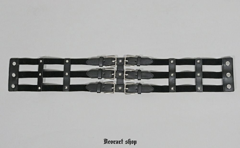 Deorart,ディオラート,モード,ゴシック,ゴスロリ,Y2K,ベルト,太ベルト,コルセット,伸びる,苦しくない,ロリータ,地雷系,バックル,拘束,首輪,人間,ライブ,ファッション,衣装,メンズ,レディス,通販