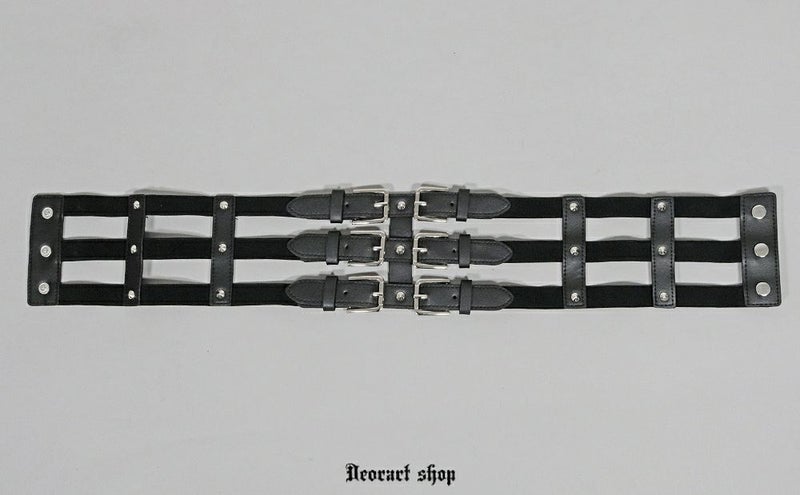 Deorart,ディオラート,モード,ゴシック,ゴスロリ,Y2K,ベルト,太ベルト,コルセット,伸びる,苦しくない,ロリータ,地雷系,バックル,拘束,首輪,人間,ライブ,ファッション,衣装,メンズ,レディス,通販