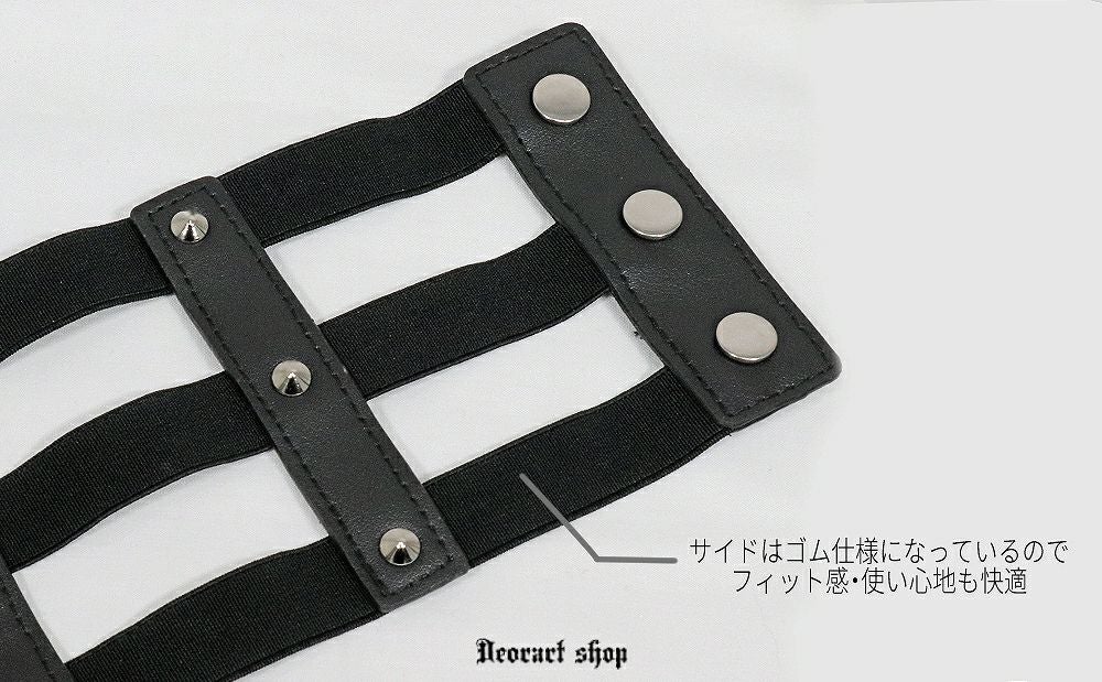 Deorart,ディオラート,モード,ゴシック,ゴスロリ,Y2K,ベルト,太ベルト,コルセット,伸びる,苦しくない,ロリータ,地雷系,バックル,拘束,首輪,人間,ライブ,ファッション,衣装,メンズ,レディス,通販