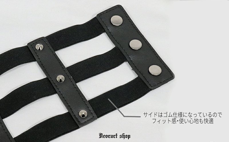 Deorart,ディオラート,モード,ゴシック,ゴスロリ,Y2K,ベルト,太ベルト,コルセット,伸びる,苦しくない,ロリータ,地雷系,バックル,拘束,首輪,人間,ライブ,ファッション,衣装,メンズ,レディス,通販