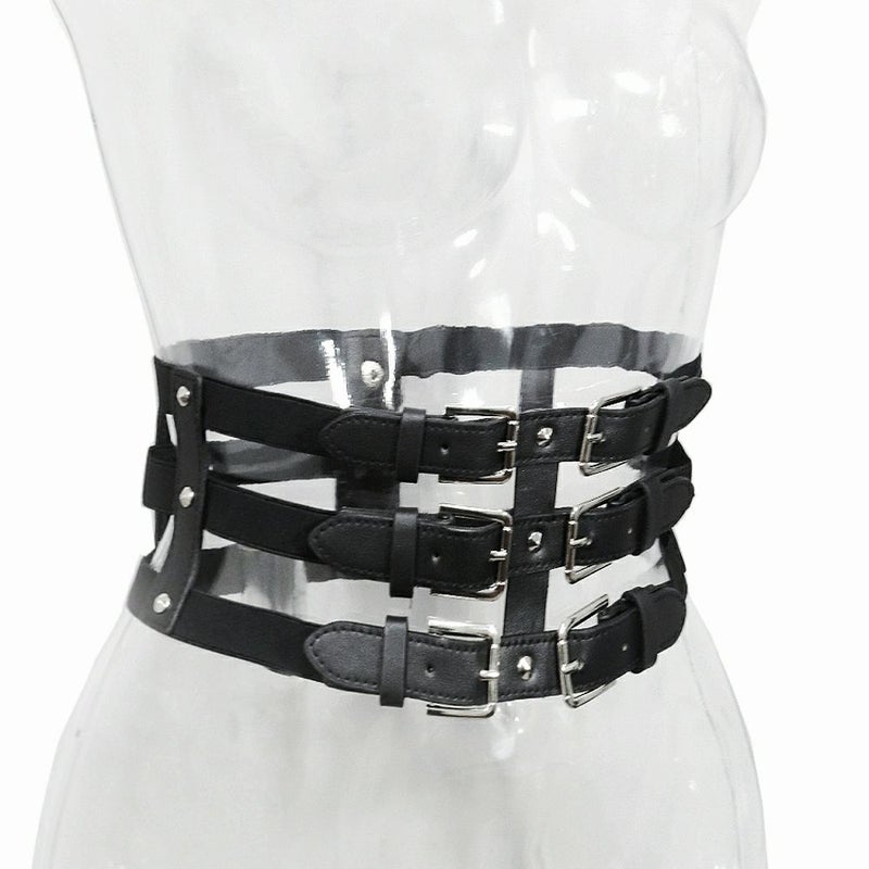 Deorart,ディオラート,モード,ゴシック,ゴスロリ,Y2K,ベルト,太ベルト,コルセット,伸びる,苦しくない,ロリータ,地雷系,バックル,拘束,首輪,人間,ライブ,ファッション,衣装,メンズ,レディス,通販