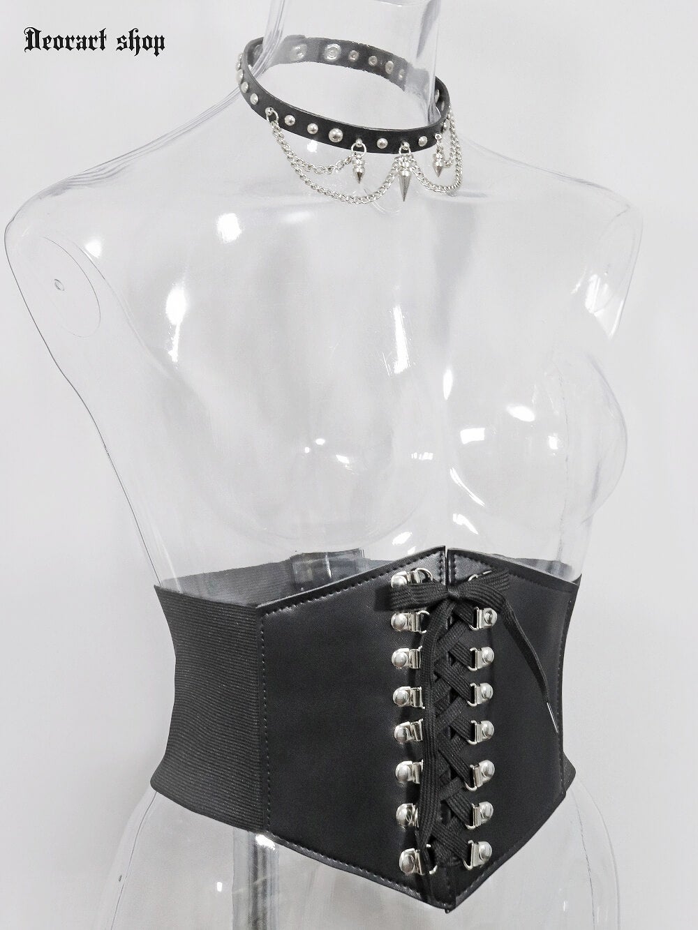 Deorart,ディオラート,モード,ゴシック,ゴスロリ,Y2K,ベルト,太ベルト,コルセット,伸びる,苦しくない,ロリータ,地雷系,バックル,拘束,首輪,人間,ライブ,ファッション,衣装,メンズ,レディス,通販