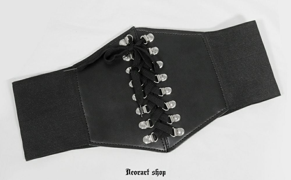 Deorart,ディオラート,モード,ゴシック,ゴスロリ,Y2K,ベルト,太ベルト,コルセット,伸びる,苦しくない,ロリータ,地雷系,バックル,拘束,首輪,人間,ライブ,ファッション,衣装,メンズ,レディス,通販