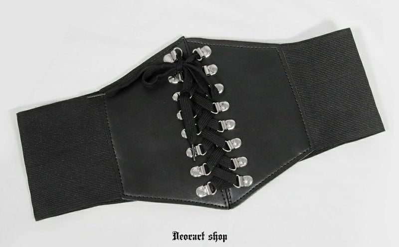 Deorart,ディオラート,モード,ゴシック,ゴスロリ,Y2K,ベルト,太ベルト,コルセット,伸びる,苦しくない,ロリータ,地雷系,バックル,拘束,首輪,人間,ライブ,ファッション,衣装,メンズ,レディス,通販