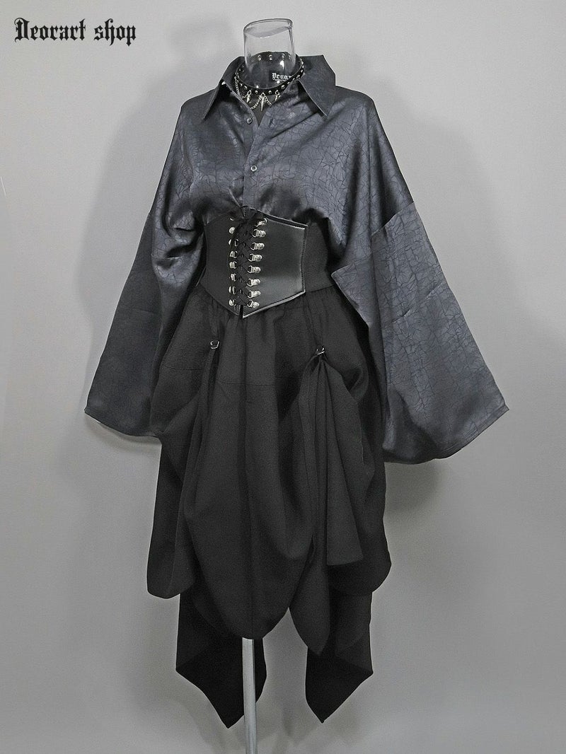 Deorart,ディオラート,モード,ゴシック,ゴスロリ,Y2K,ベルト,太ベルト,コルセット,伸びる,苦しくない,ロリータ,地雷系,バックル,拘束,首輪,人間,ライブ,ファッション,衣装,メンズ,レディス,通販