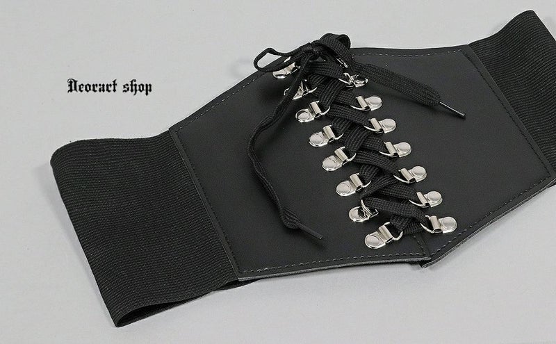 Deorart,ディオラート,モード,ゴシック,ゴスロリ,Y2K,ベルト,太ベルト,コルセット,伸びる,苦しくない,ロリータ,地雷系,バックル,拘束,首輪,人間,ライブ,ファッション,衣装,メンズ,レディス,通販