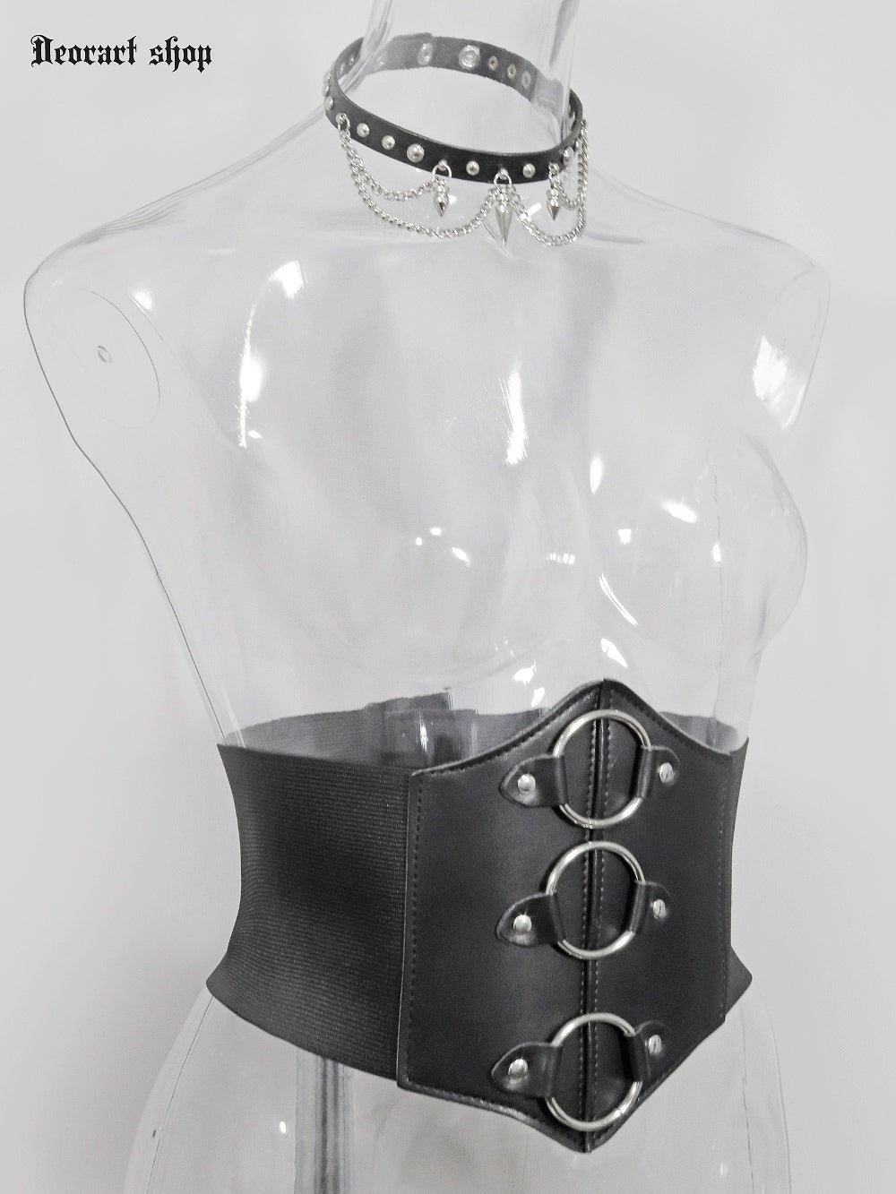 BY2119B 尻尾付き スタッズ＆チェーン カスタムベルト | Deorart shop