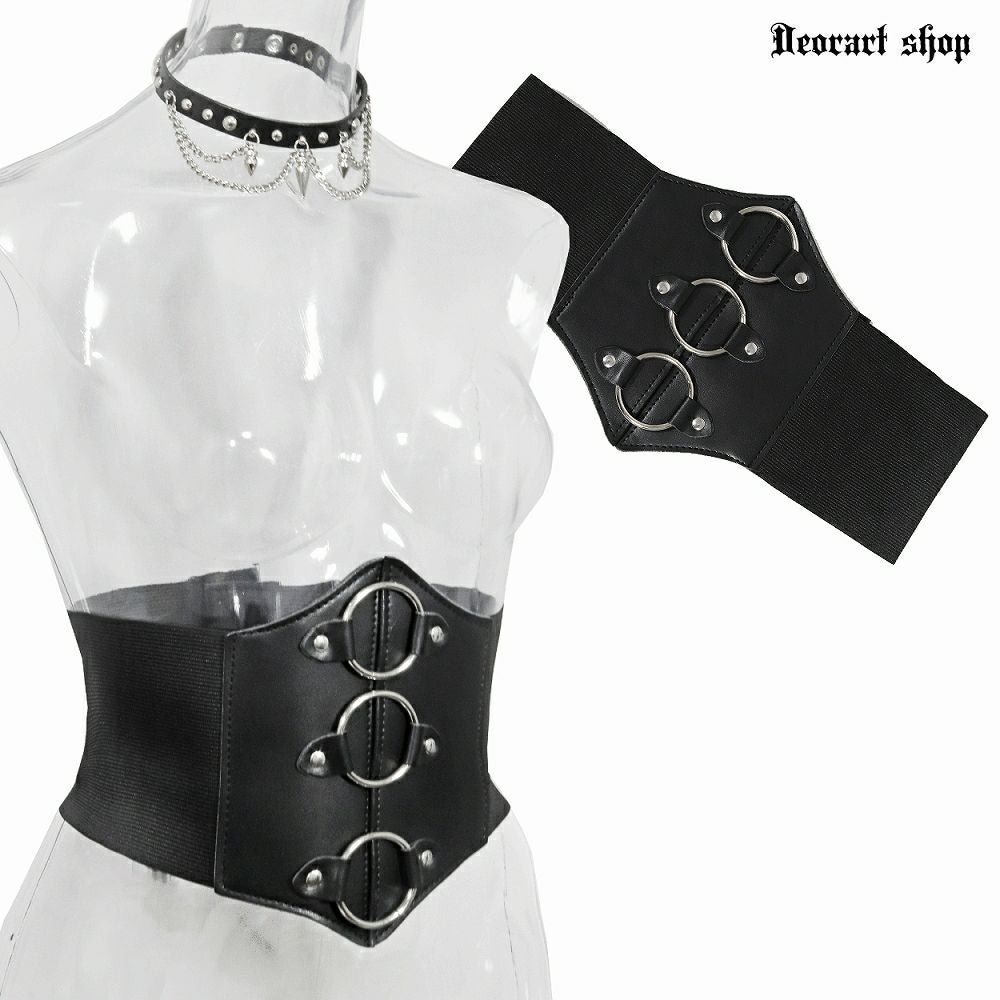 Deorart,ディオラート,モード,ゴシック,ゴスロリ,Y2K,ベルト,太ベルト,コルセット,伸びる,苦しくない,ロリータ,地雷系,バックル,拘束,首輪,人間,ライブ,ファッション,衣装,メンズ,レディス,通販
