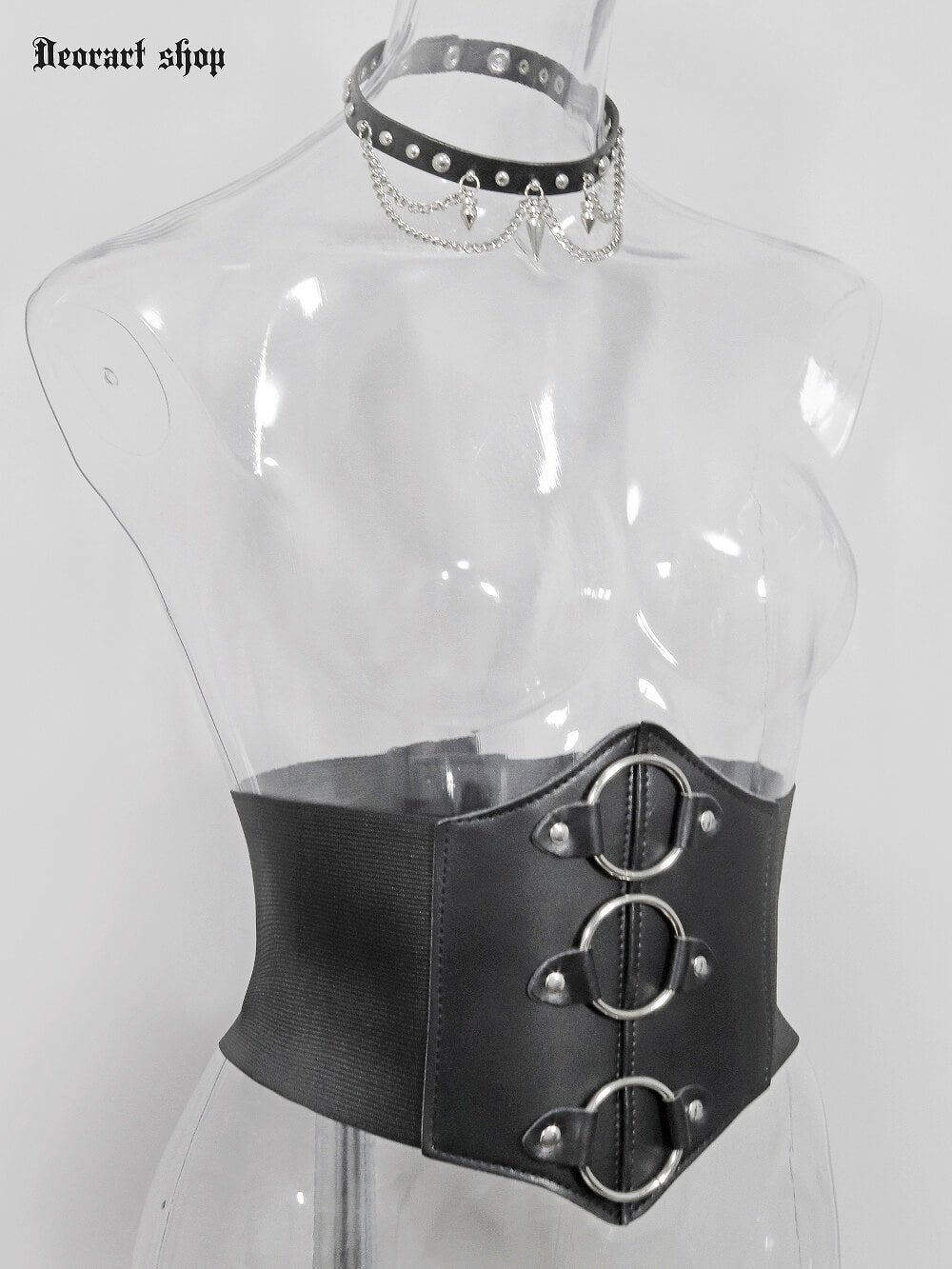 Deorart,ディオラート,モード,ゴシック,ゴスロリ,Y2K,ベルト,太ベルト,コルセット,伸びる,苦しくない,ロリータ,地雷系,バックル,拘束,首輪,人間,ライブ,ファッション,衣装,メンズ,レディス,通販