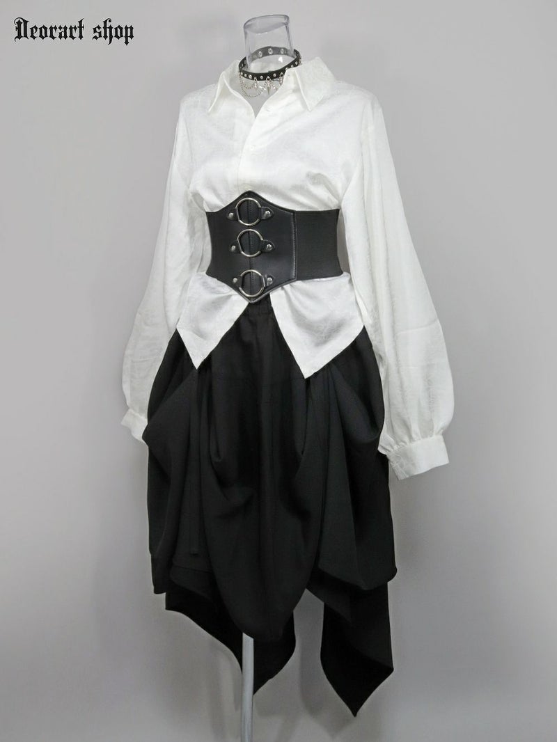 Deorart,ディオラート,モード,ゴシック,ゴスロリ,Y2K,ベルト,太ベルト,コルセット,伸びる,苦しくない,ロリータ,地雷系,バックル,拘束,首輪,人間,ライブ,ファッション,衣装,メンズ,レディス,通販