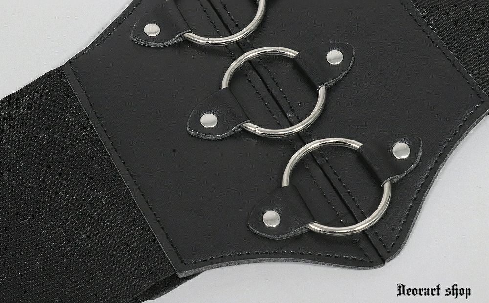 Deorart,ディオラート,モード,ゴシック,ゴスロリ,Y2K,ベルト,太ベルト,コルセット,伸びる,苦しくない,ロリータ,地雷系,バックル,拘束,首輪,人間,ライブ,ファッション,衣装,メンズ,レディス,通販