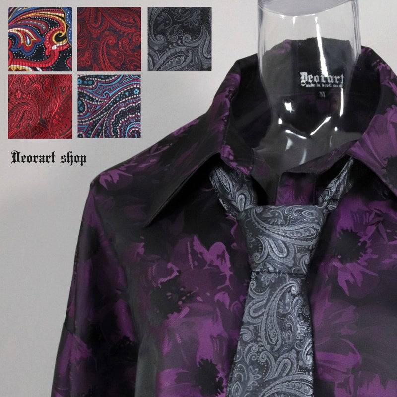 Deorart,ディオラート,ネクタイ,古着風,和柄,チャイナ柄,中華,和風,メンズ,レディス,ゴシックコーデ,マフィア,衣装,コスプレ,通販,